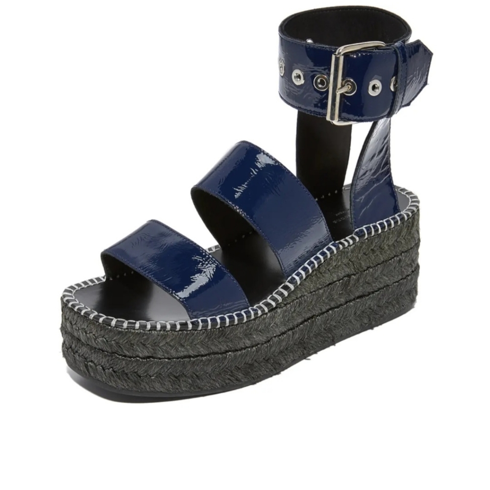 rag & bone Dark Blue Platform Wedges